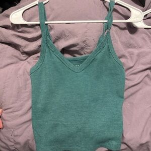 AEO Teal Cropped Tank